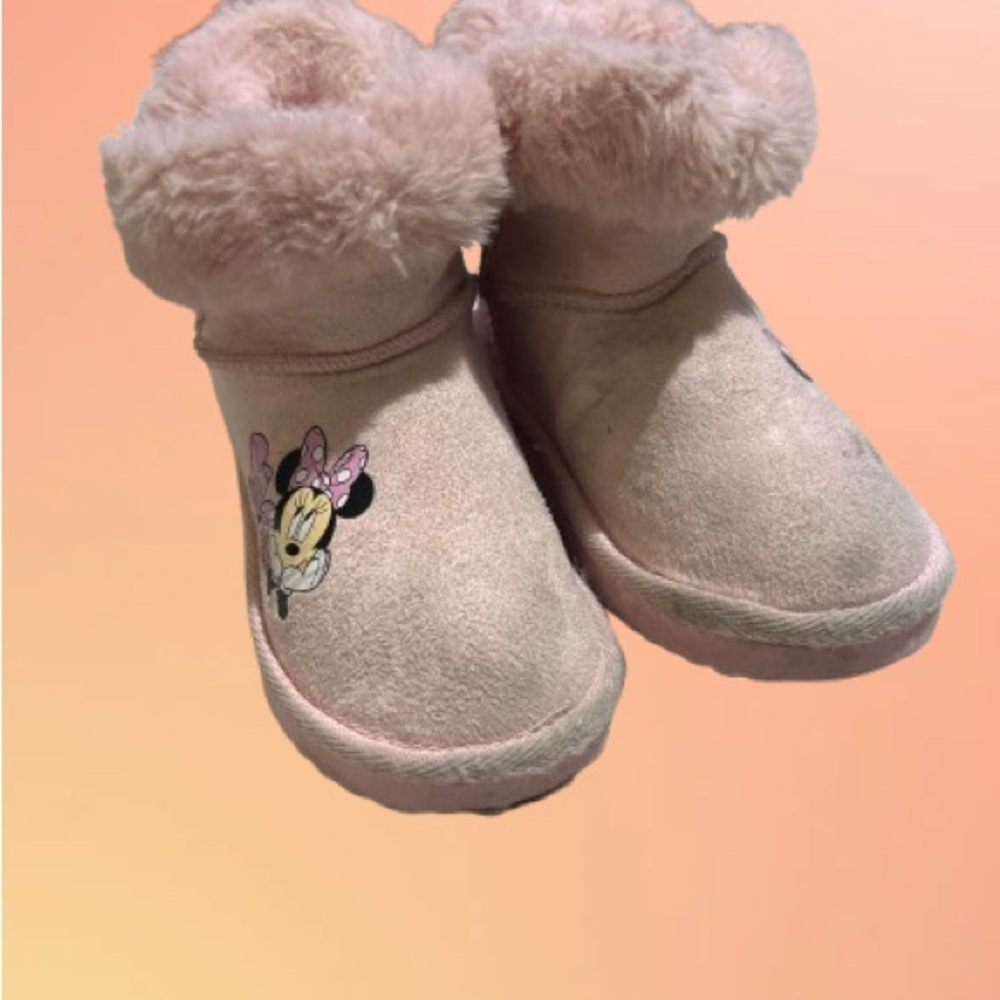Adorable Pink Character Kids Boots